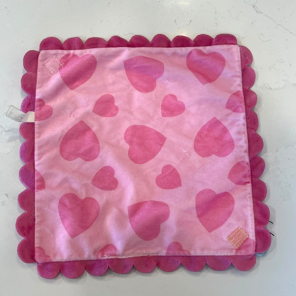 Disney Babies Pink Polka Dot Butterfly Hearts Blanket Lovey Minnie Mouse - Picture 13 of 16